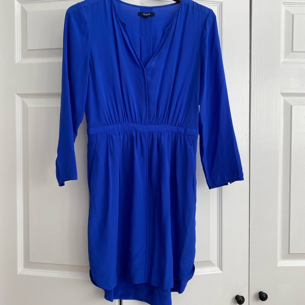 Madewell Blue Long Sleeve Blouse